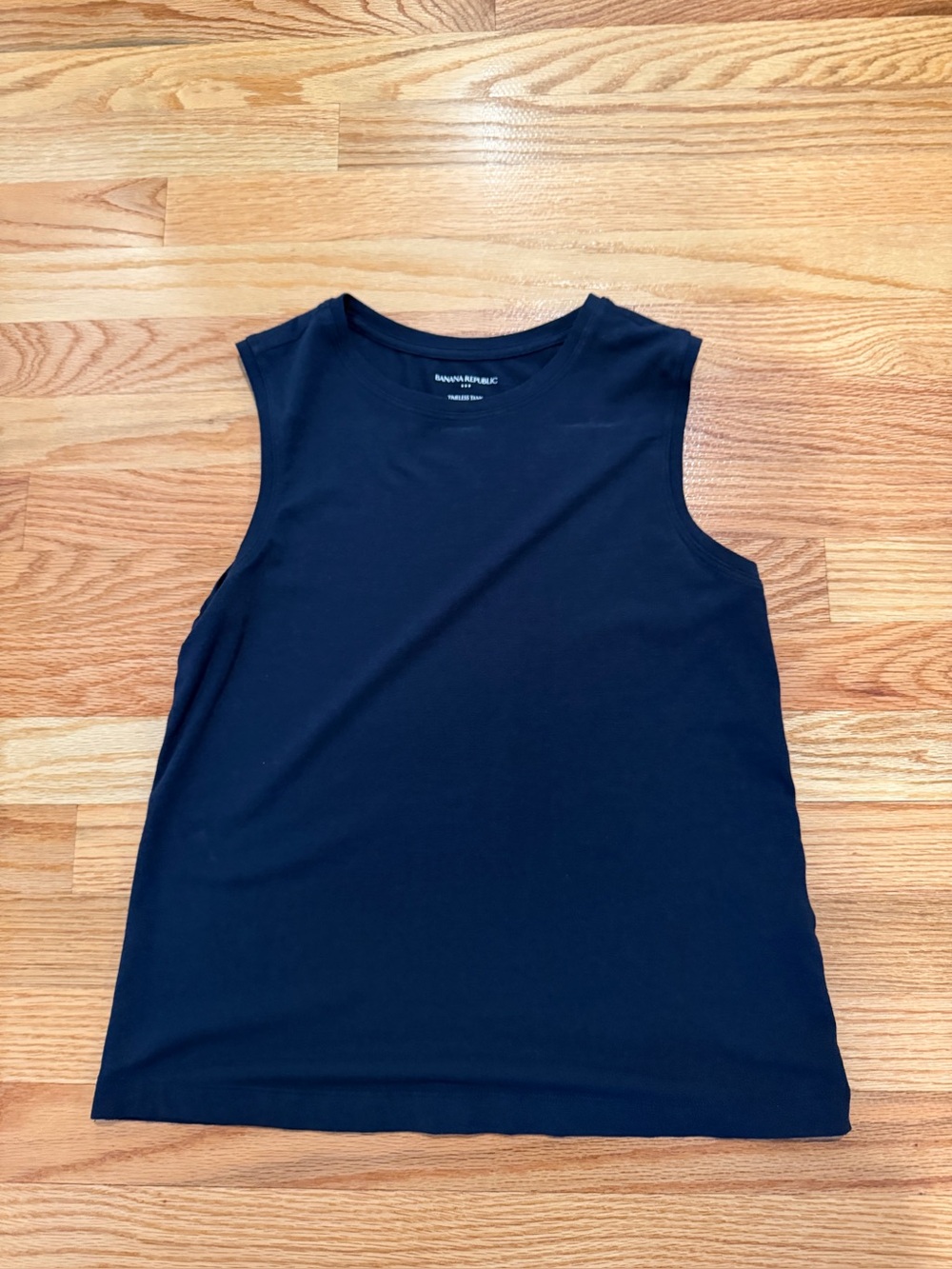 Banana Republic Timeless Tank Navy Stretch Sleeveless Top Women’s XS